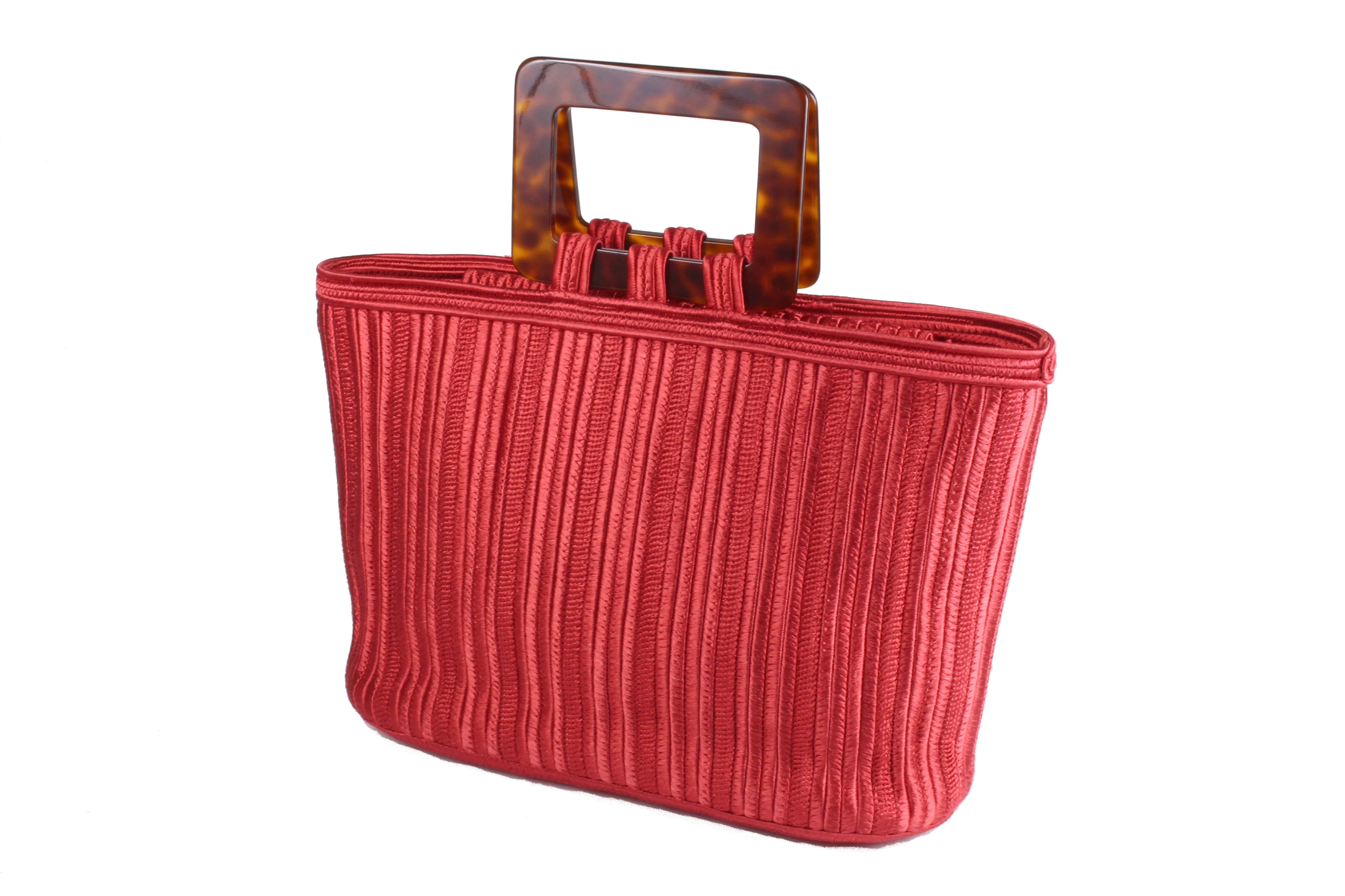 YVES SAINT LAURENT Ribe Gauche red passementerie bag