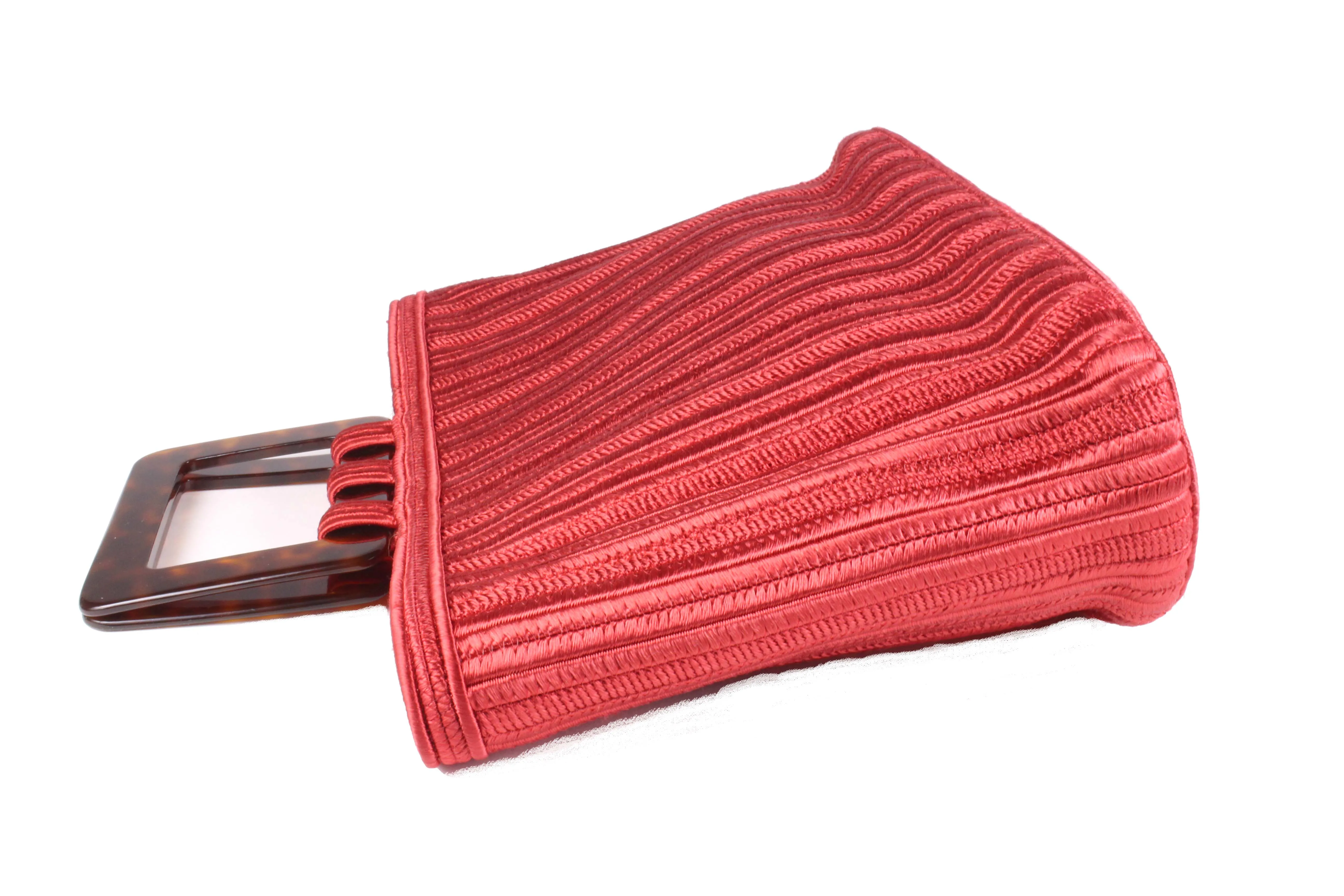 YVES SAINT LAURENT Ribe Gauche red passementerie bag